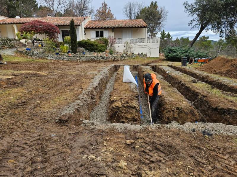 entreprise tp création réseau assainissement près d'aix en provence